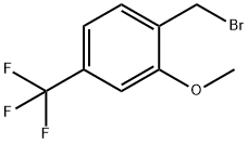 2-メトキシ-4-(トリフルオロメチル)ベンジルブロミド 化学構造式