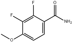 2,3-ジフルオロ-4-メトキシベンズアミド 化学構造式