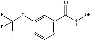 3-(トリフルオロメトキシ)ベンズアミドオキシム 化学構造式