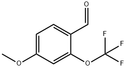 2-トリフルオロメトキシ-4-メトキシベンズアルデヒド 化学構造式