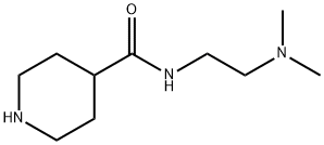 N-(2-(二甲氨基)乙基)哌啶-4-甲酰胺, 886504-63-8, 结构式