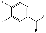1-ブロモ-5-(ジフルオロメチル)-2-フルオロベンゼン 化学構造式