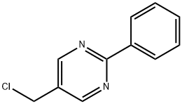 5-(クロロメチル)-2-フェニルピリミジン 化学構造式