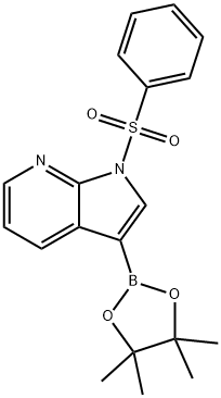 1-苯磺酰基吡咯并吡啶-3-硼酸酯,886547-94-0,结构式