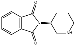 3-(S)-PIPERIDINYL PHTHALIMIDE HYDROCHLORIDE 结构式