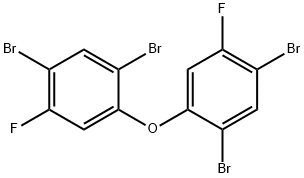 2,2′,4,4′-テトラブロモ-5,5′-ジフルオロジフェニルエーテル 化学構造式