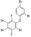 2,2',4,4',5-PENTABROMO-3,6-DIFLUORODIPHENYL ETHER Struktur