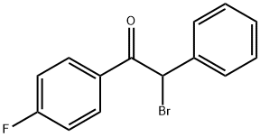 2-BROMO-2-PHENYL-1-(γ-FLUOROPHENYL)-ETHANONE Structure