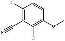 2-CHLORO-6-FLUORO-3-METHOXYBENZONITRILE 化学構造式