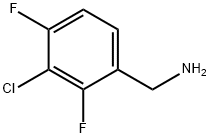 3-クロロ-2,4-ジフルオロベンジルアミン 化学構造式