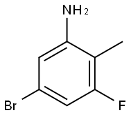 5-溴-3-氟-2-甲基苯胺, 886761-86-0, 结构式