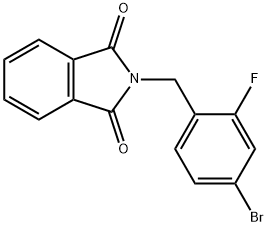 4-BROMO-2-FLUOROBENZYLPHTHALIMIDE Structure