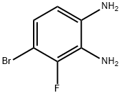 4-ブロモ-3-フルオロベンゼン-1,2-ジアミン 化学構造式