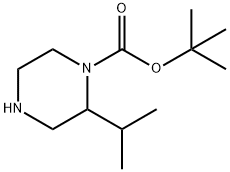 2-イソプロピルピペラジン-1-カルボン酸TERT-ブチル 化学構造式