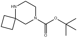 tert-butyl 5,8-diazaspiro[3.5]nonane-8-carboxylate Struktur