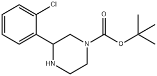 tert-Butyl 3-(2-chlorophenyl)piperazine-1-carboxylate Struktur