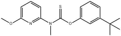 N-メチル-N-(6-メトキシ-2-ピリジニル)チオカルバミド酸O-(3-tert-ブチルフェニル)