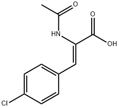 (Z)-2-ACETAMIDO-3-(4-CHLOROPHENYL)ACRYLIC ACID, 88681-63-4, 结构式