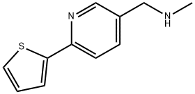 5-[(甲基氨基)甲基]-2-(噻吩-2-基)吡啶, 886851-41-8, 结构式