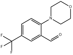 2-吗啉代-5-(三氟甲基)苯甲醛, 886851-50-9, 结构式
