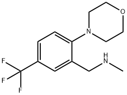 N-METHYL-2-MORPHOLINO-5-(TRIFLUOROMETHYL)BENZYLAMINE Structure