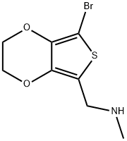 N-METHYL-5-(AMINOMETHYL)-7-BROMO-2,3-DIHYDROTHIENO[3,4-B][1,4]DIOXINE 97 Structure
