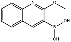 2-甲氧基喹啉-3-硼酸,886853-93-6,结构式