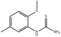 2-メトキシ-5-メチルフェニルチオ尿素 化学構造式