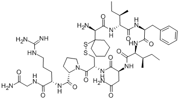 (D(CH2)51,D-ILE2,ILE4,ARG8)-VASOPRESSIN 结构式