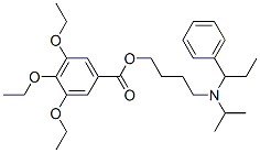 4-(1-phenylpropan-2-yl-propyl-amino)butyl 3,4,5-triethoxybenzoate Struktur