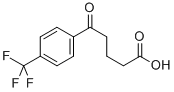 5-オキソ-5-(4-トリフルオロメチルフェニル)吉草酸 化学構造式