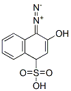 1-ジアゾ-2-ナフトール-4-スルホン酸 化学構造式