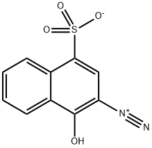 3-DIAZONIO-4-HYDROXYNAPHTHALENE-1-SULFONATE, 887-77-4, 结构式