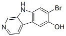 7-Bromo-9H-pyrido[3,4-b]indol-6-ol 结构式