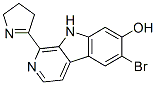 6-Bromo-1-(3,4-dihydro-2H-pyrrol-5-yl)-9H-pyrido[3,4-b]indol-7-ol,88704-49-8,结构式