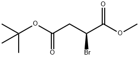 Butanedioic acid, bromo-, 4-(1,1-dimethylethyl) 1-methyl ester, (2S)- (9CI) Structure