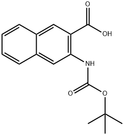 3-((tert-Butoxycarbonyl)aMino)-2-naphthoic acid Struktur