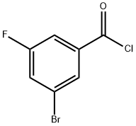 3-ブロモ-5-フルオロベンゾイルクロリド 化学構造式