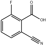 2-氰基-6-氟苯甲酸, 887266-96-8, 结构式