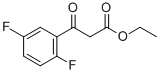 Ethyl 3-(2,5-difluorophenyl)-3-oxopropanoate 化学構造式
