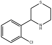 3-(2-クロロフェニル)チオモルホリン 化学構造式