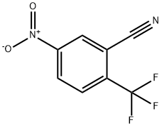 2-Trifluoromethyl-5-Nitrobenzonitrile Struktur
