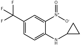N-CYCLOPROPYL-2-NITRO-4-TRIFLUOROMETHYLANILINE 结构式