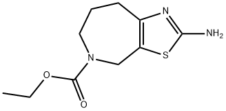 2-AMINO-4,6,7,8-TETRAHYDRO-5-(N-CARBETHOXY)THIAZOLO[5,4-D]AZEPINE Structure