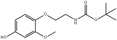 N-TERT-BOC-2-(4-HYDROXY-2-METHOXYPHENOXY)-ETHYLAMINE Structure