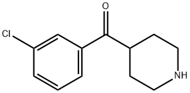 4-(3-クロロベンゾイル)ピペリジン HYDROCHLORIDE 化学構造式