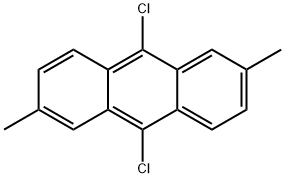 9,10-ジクロロ-2,6-ジメチルアントラセン 化学構造式