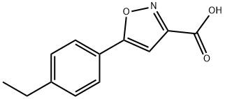 5-(4-ETHYL-PHENYL)-ISOXAZOLE-3-CARBOXYLIC ACID Struktur