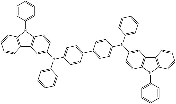 N4,N4'-dipheny-N4,N4'-bis(9-phenyl-9H-carbazol-3-yl)biphenyl-4,4'-diaMine Struktur