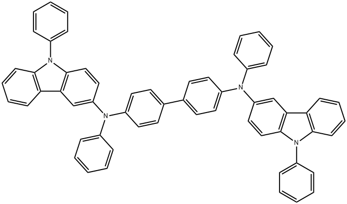 N4,N4'-dipheny-N4,N4'-bis(9-phenyl-9H-carbazol-3-yl)biphenyl-4,4'-diaMine Structure